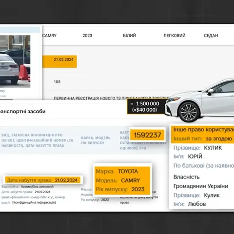 Родина прокурора Кулика за три роки купила три авто за понад $200 тисяч