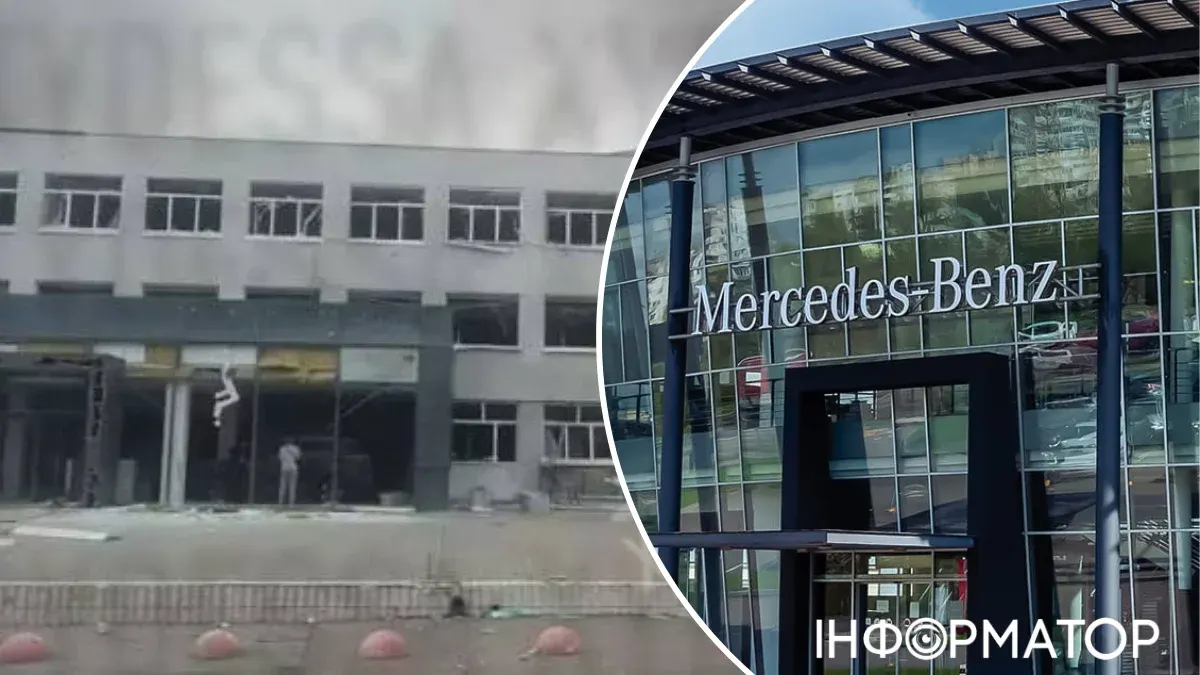 Обстріл Одеси зачепив автоцентр Mercedes-Benz: салони чотирьох брендів працюють далі