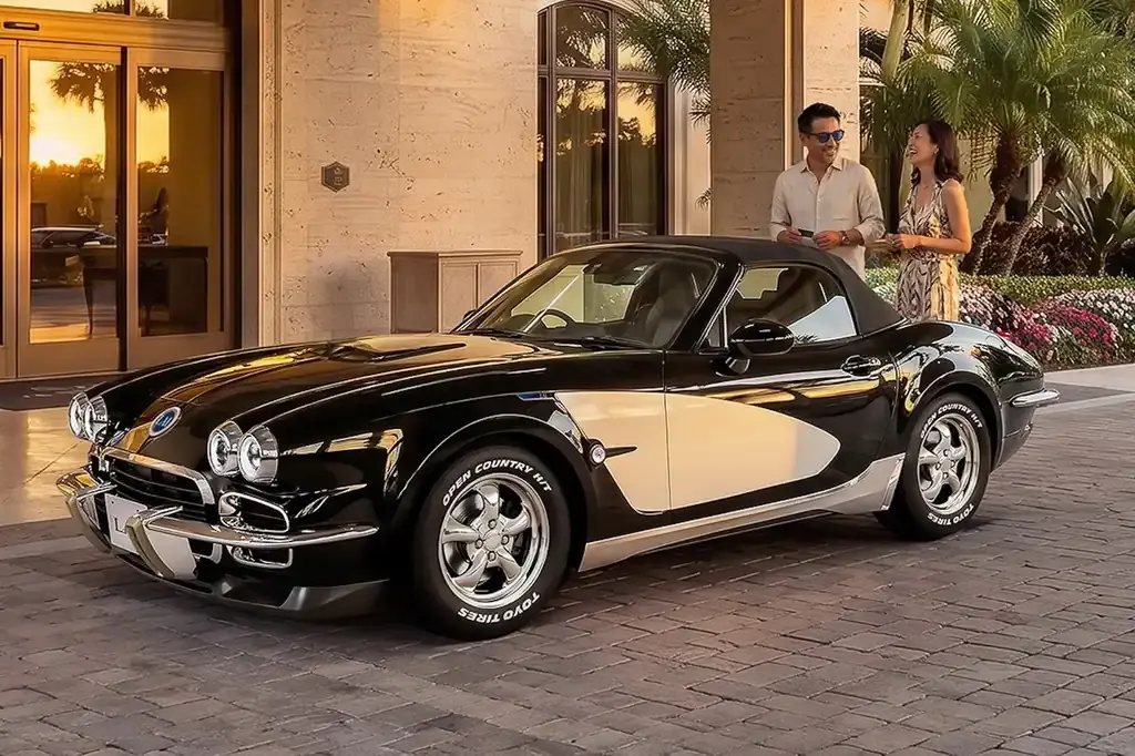 Mitsuoka Rock Star: Corvette 1953 року під кузовом Mazda MX-5