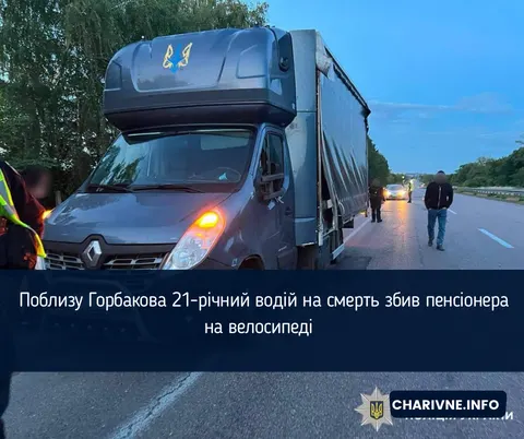 Смертельна ДТП під Костополем: фургон Renault збив пенсіонера на велосипеді