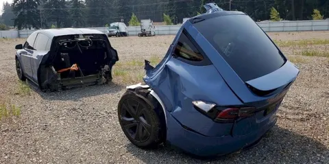 Tesla Model X розірвало надвоє: авто продають на аукціоні за $10 200