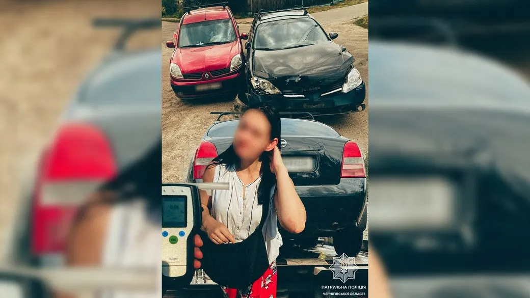 У Чернігові нетвереза водійка Nissan спричинила ДТП: деталі аварії