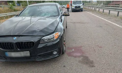 На Київ—Чоп BMW збив розмітника: деталі ДТП на Рівненщині