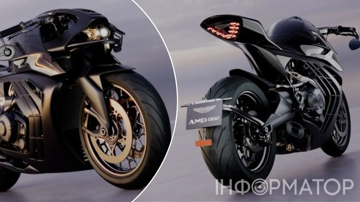 Титанова рама на 5 кг і 130 к.с.: Aston Martin та Brough Superior показали дорожній AMB 002 Roadster