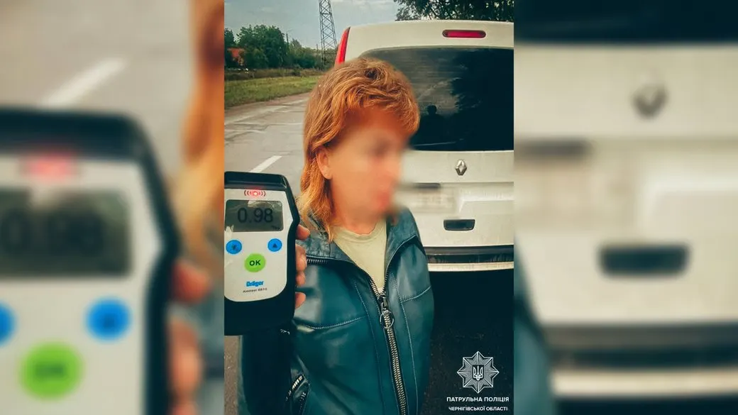 0,95 проміле за кермом: у Чернігові зупинили водійку Renault Kangoo
