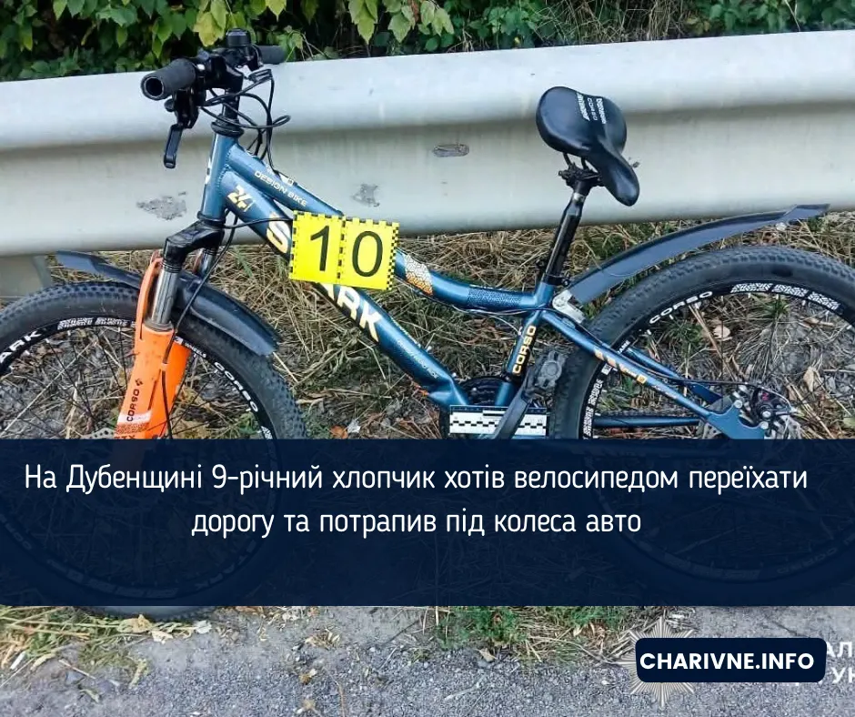 На Дубенщині 9-річний велосипедист потрапив під Skoda: деталі ДТП
