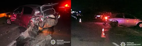 Потрійна ДТП на трасі Одеса — Київ: RAV4 врізався у Chevrolet, що стояв через пр